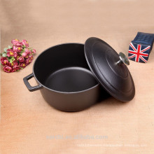 Original Black Enameled Cast Iron Casserole Pot